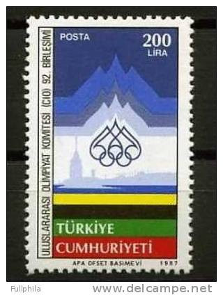 1987 TURKEY 92ND SESSION OF THE INTERNATIONAL OLYMPIC COMMITEE (ICO) MNH ** - Nuovi