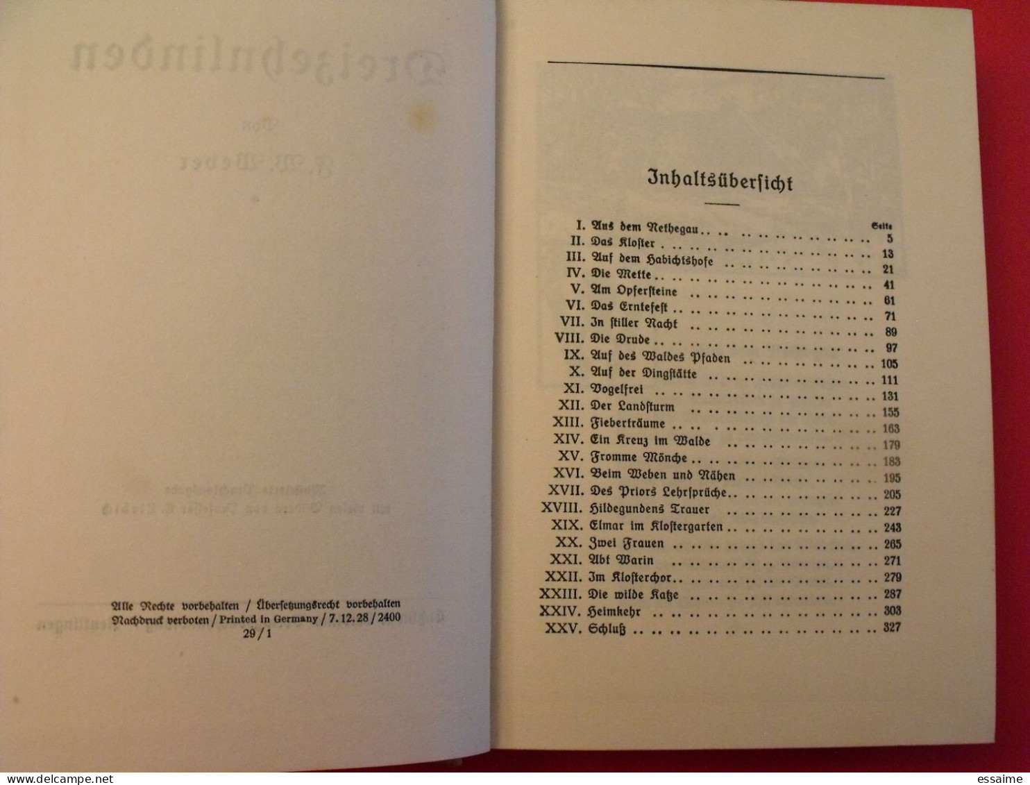 Dreizehnlinden Von F. W. Weber. 1928. Poésie. Liebig. Bien Illustré - Lyrik & Essays