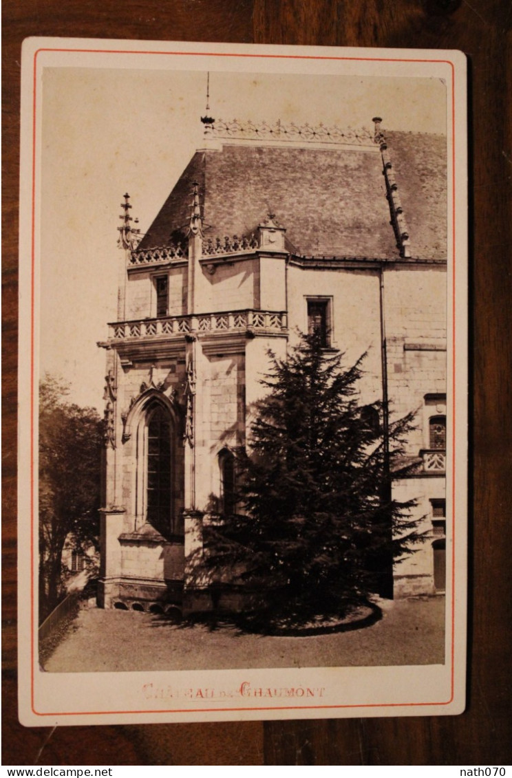 Photo 1880's Château De Chaumont Sur Loire (41) Tirage Vintage Print Albumen Albuminé Format Cabinet CDC - Lieux