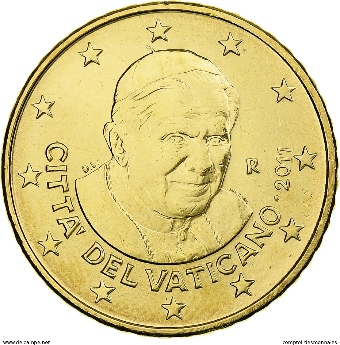 Cité Du Vatican, Benedict XVI, 50 Euro Cent, 2011, Rome, Laiton, FDC, KM:387 - Vatican