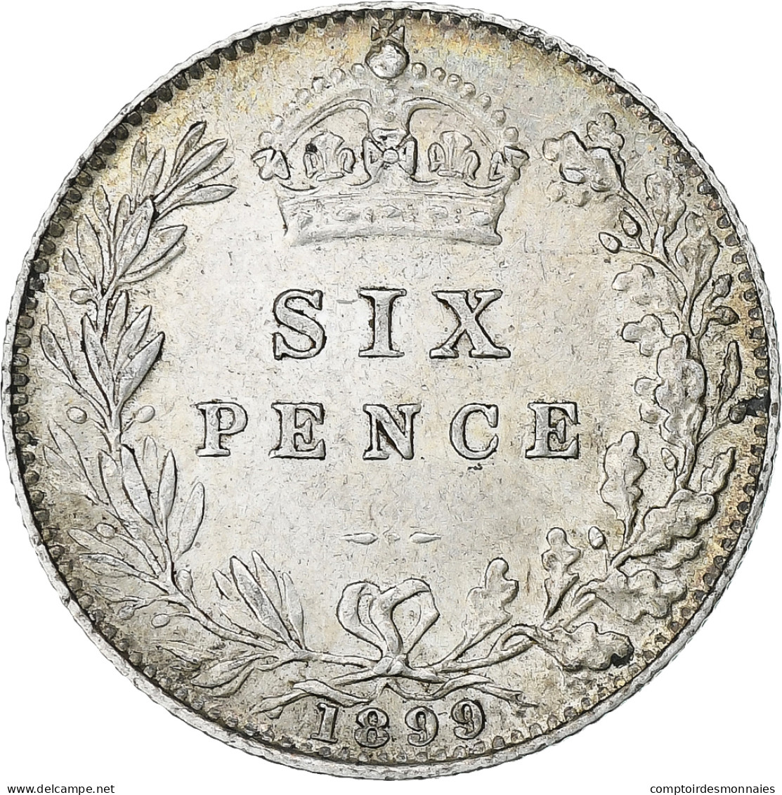 Grande-Bretagne, Victoria, 6 Pence, 1899, Argent, SUP, KM:779 - H. 6 Pence