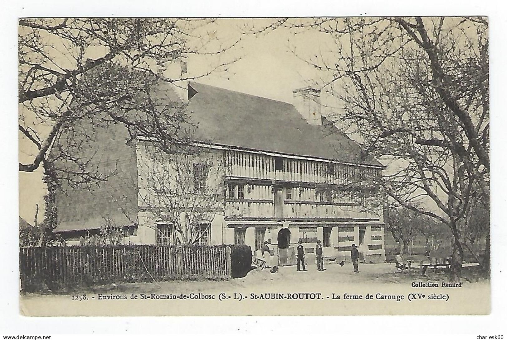 CPA - 76 - Lot -vrac - 4 CPA - Saint Aubin Routot - Saint Romain De Colbosc Presbytère - Ferme De Carouge - Église - Saint Romain De Colbosc