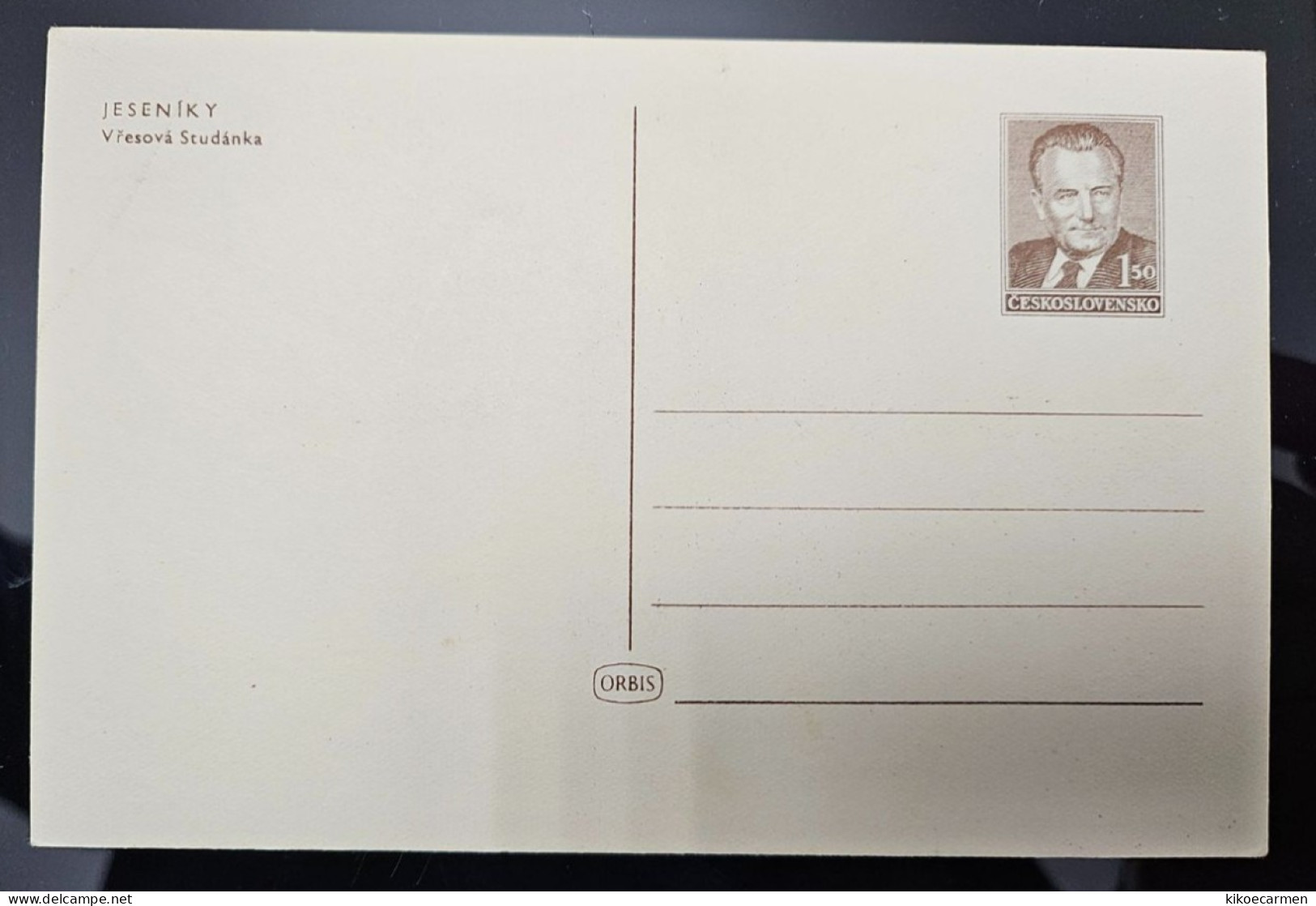 2scans Jeseniky Tchécoslovaquie Ceskoslovensko Postal Stationery Card Mnh New ** - Cartoline Postali