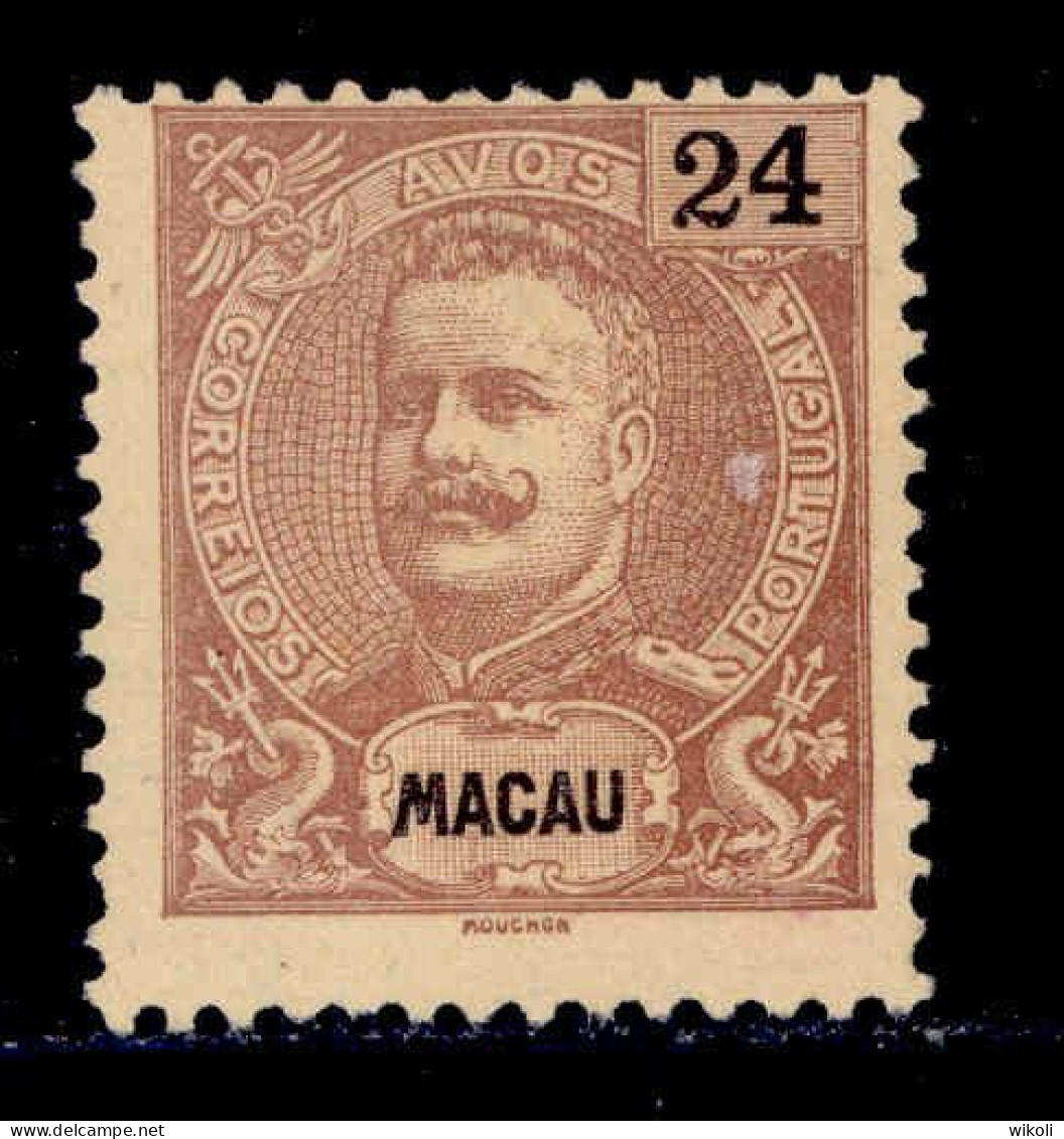 ! ! Macau - 1898 D. Carlos 24 A - Af. 88 - No Gum (cc 033) - Nuovi