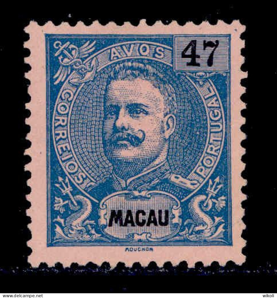 ! ! Macau - 1898 D. Carlos 47 A - Af. 90 - No Gum (cc 034) - Nuovi