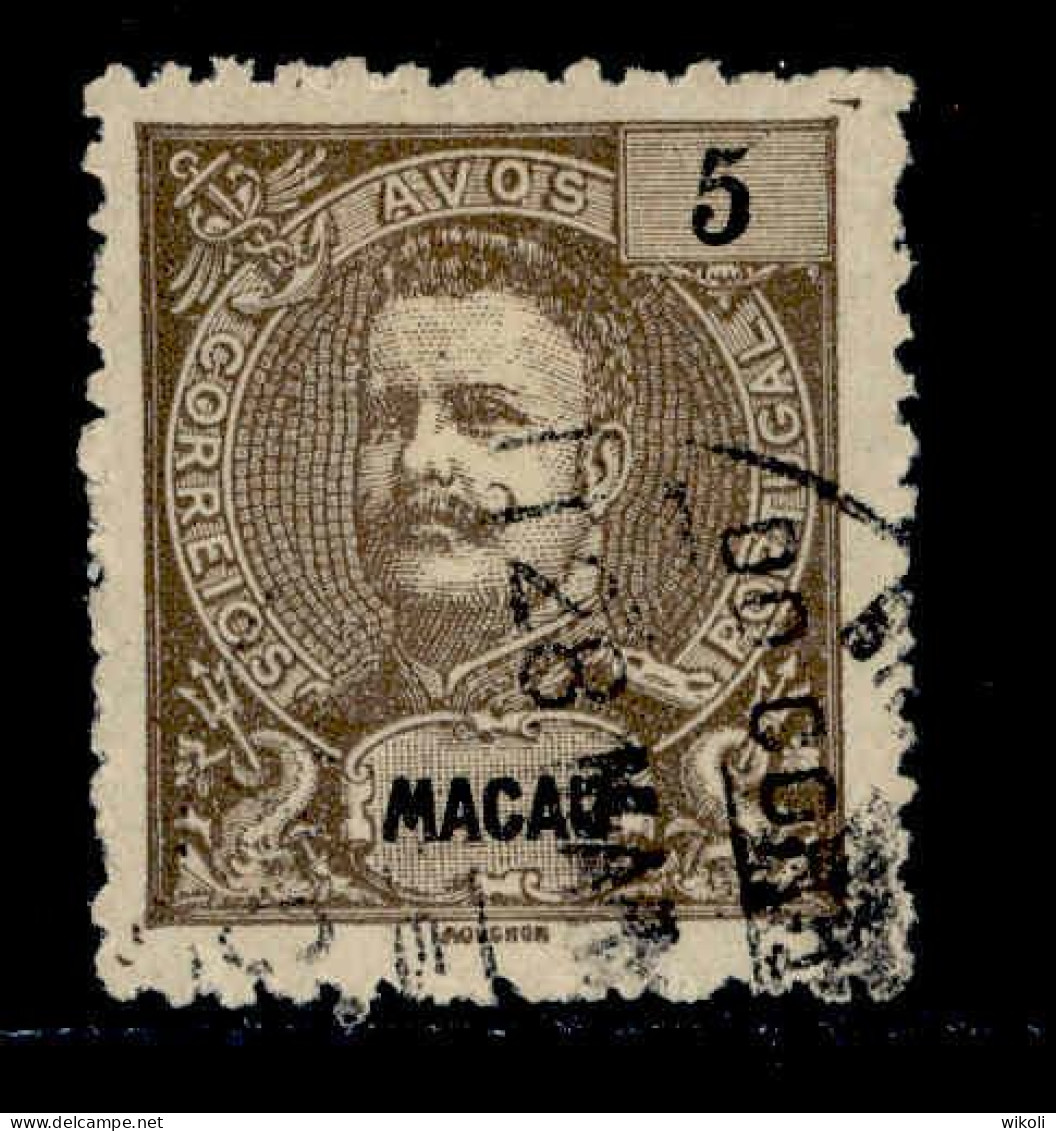 ! ! Macau - 1900 D. Carlos 5 A - Af. 95 - Used (cc 035) - Usati