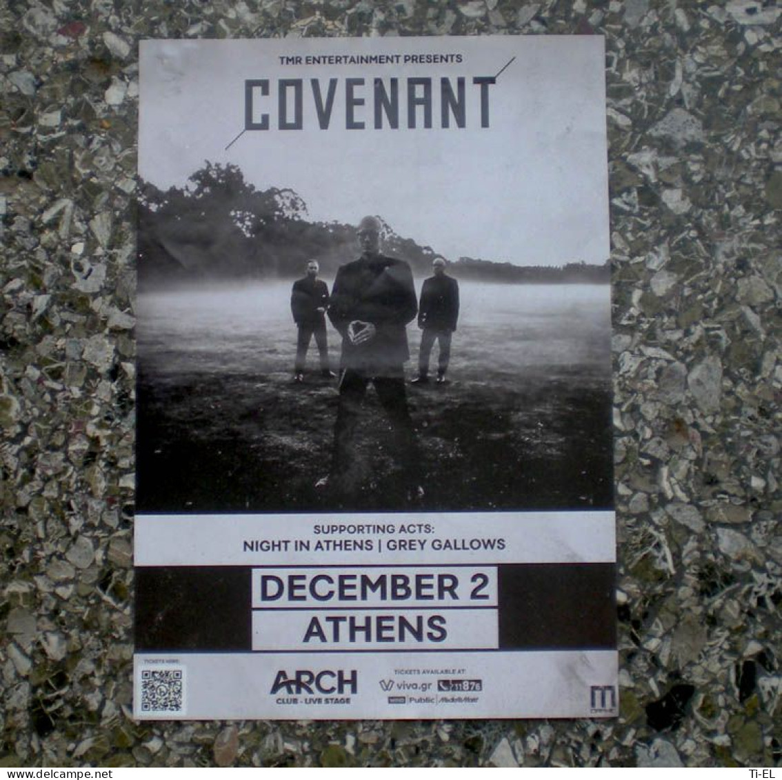 COVENANT: Original Poster For Their Concert In Athens, Greece On 2.Dec.2023 - Afiches & Pósters