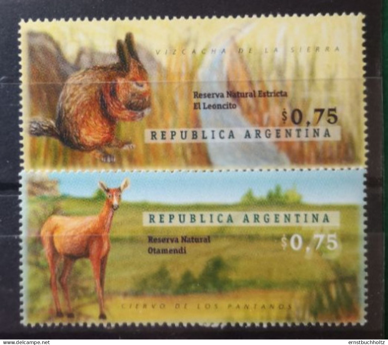 Argentinien 1996 Nationalparks Mi 2311/14** Nur Die 2v Säuger Im Angebot - Unused Stamps