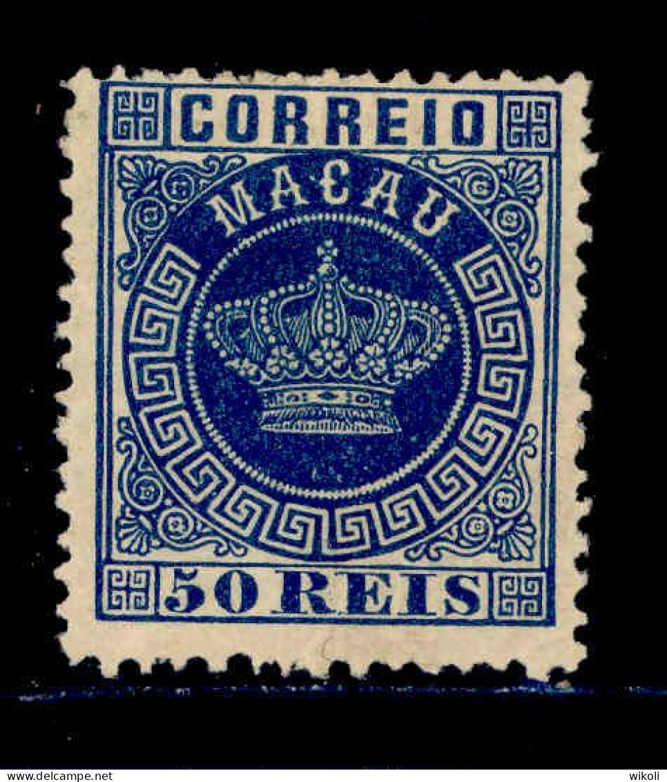 ! ! Macau - 1885 Crown 50 R (Perf. 12 3/4) - Af. 20b - MH (cc 042) - Nuovi