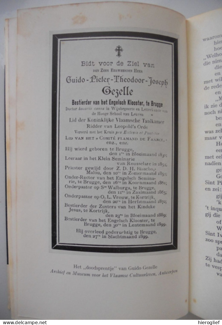 GUIDO GEZELLE monografie door Anton van Duinkerken Brugge Roeselare Kortrijk / Willem Asselbergs ° Bergen op Zoom