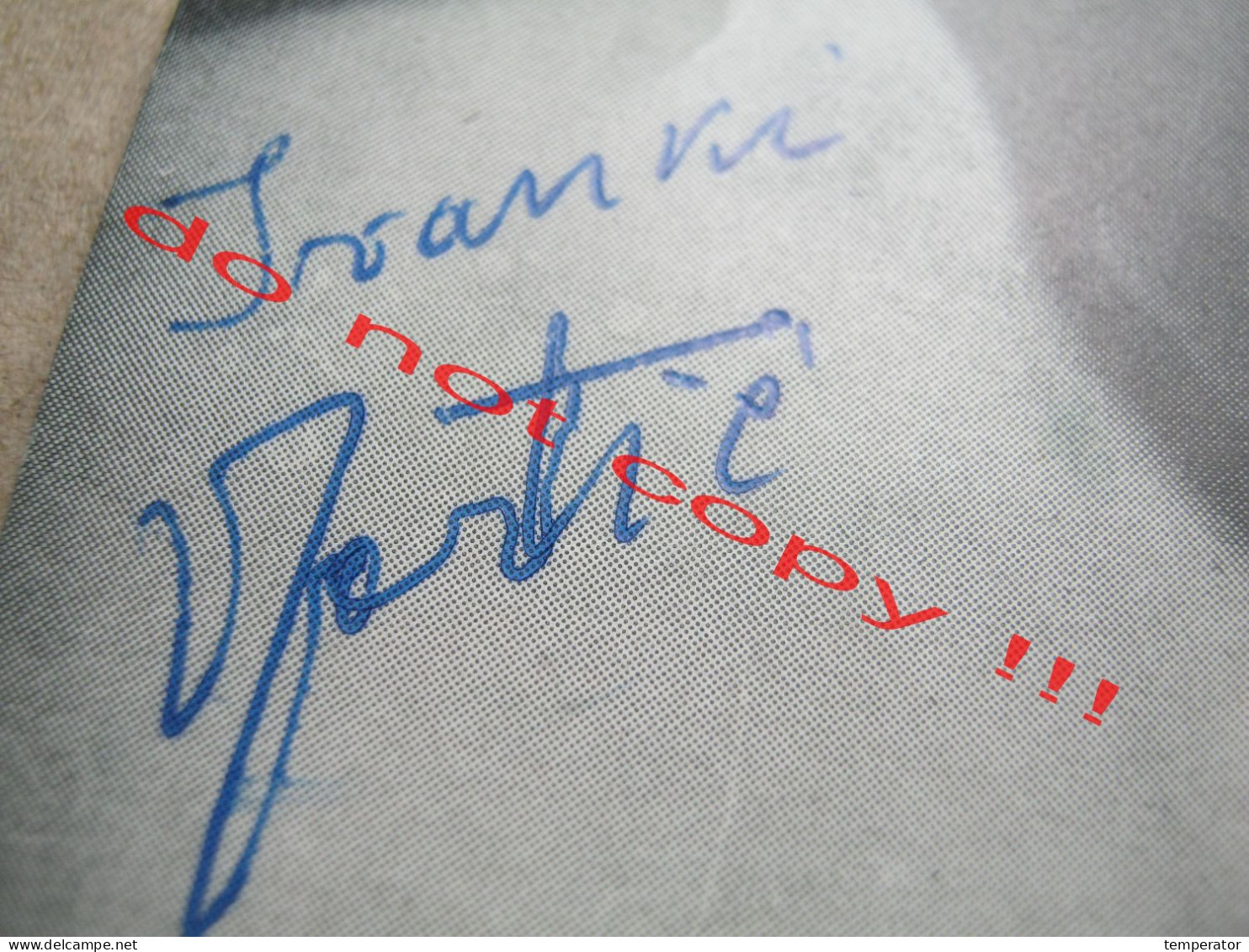 Vule Jevtić - Serbian Singer And Composer ( RTB ) / Promo Card With Original Autograph, Signature ( 1964 ) - Autografi