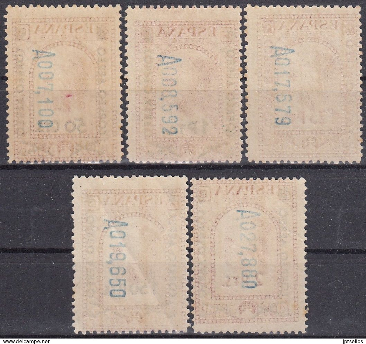 ESPAÑA 1938 Nº 782/786 NUEVO, SIN FIJASELLOS (EL SELLO Nº 785 CON DOBLEZ INAPRECIABLE POR LA PARTE DELANTERA) - Unused Stamps