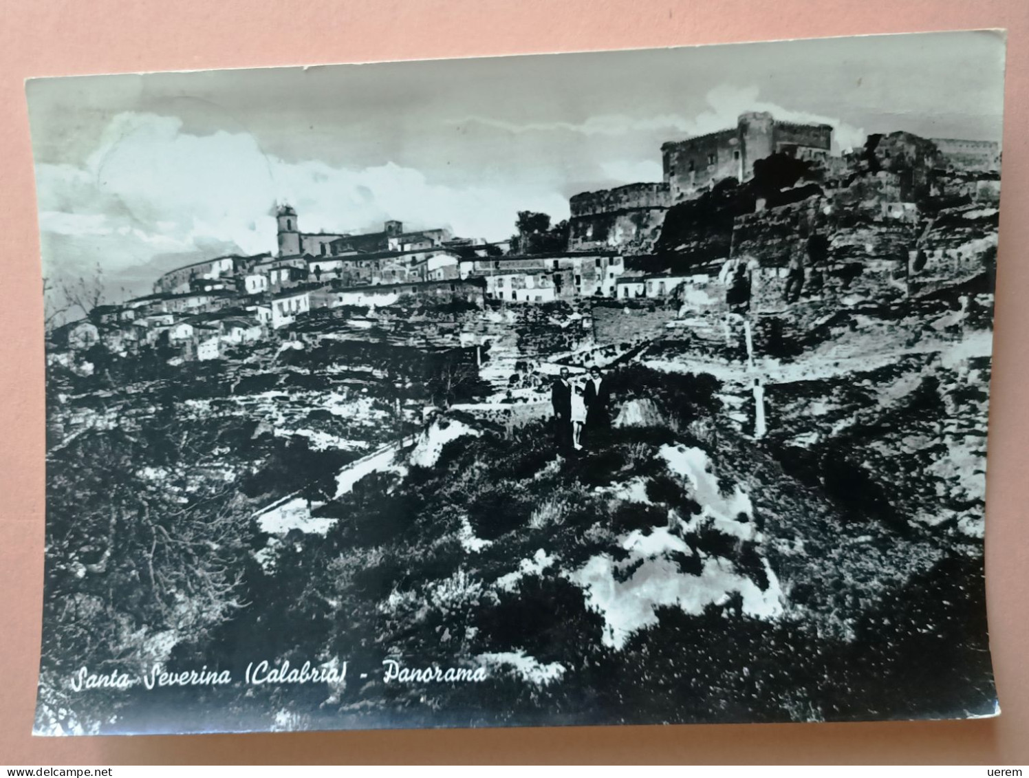 CALABRIA CROTONE SANTA SEVERINA PANORAMA  Formato Grande - Viaggiata 1970 - Tracce D'uso - Condizioni Buone - Crotone