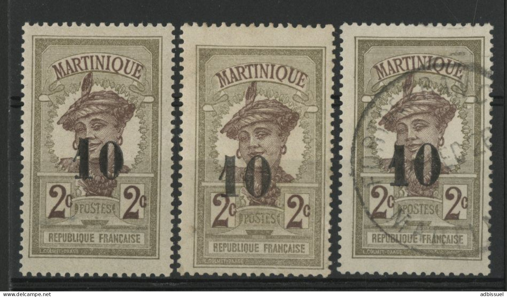 N° 84c Variété Petit "0" Neuf * + N° 84 Neuf * Et Oblitéré Cote Totale 31 € Voir Suite - Unused Stamps