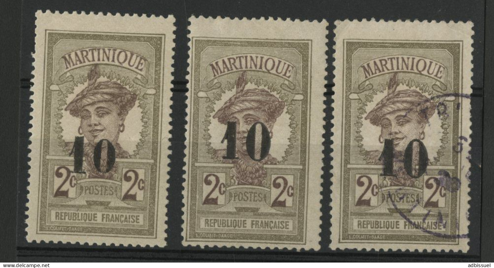 N° 84c Variété Petit "0" Neuf * + N° 84 Neuf * Et Oblitéré Cote Totale 31 € Voir Suite - Unused Stamps