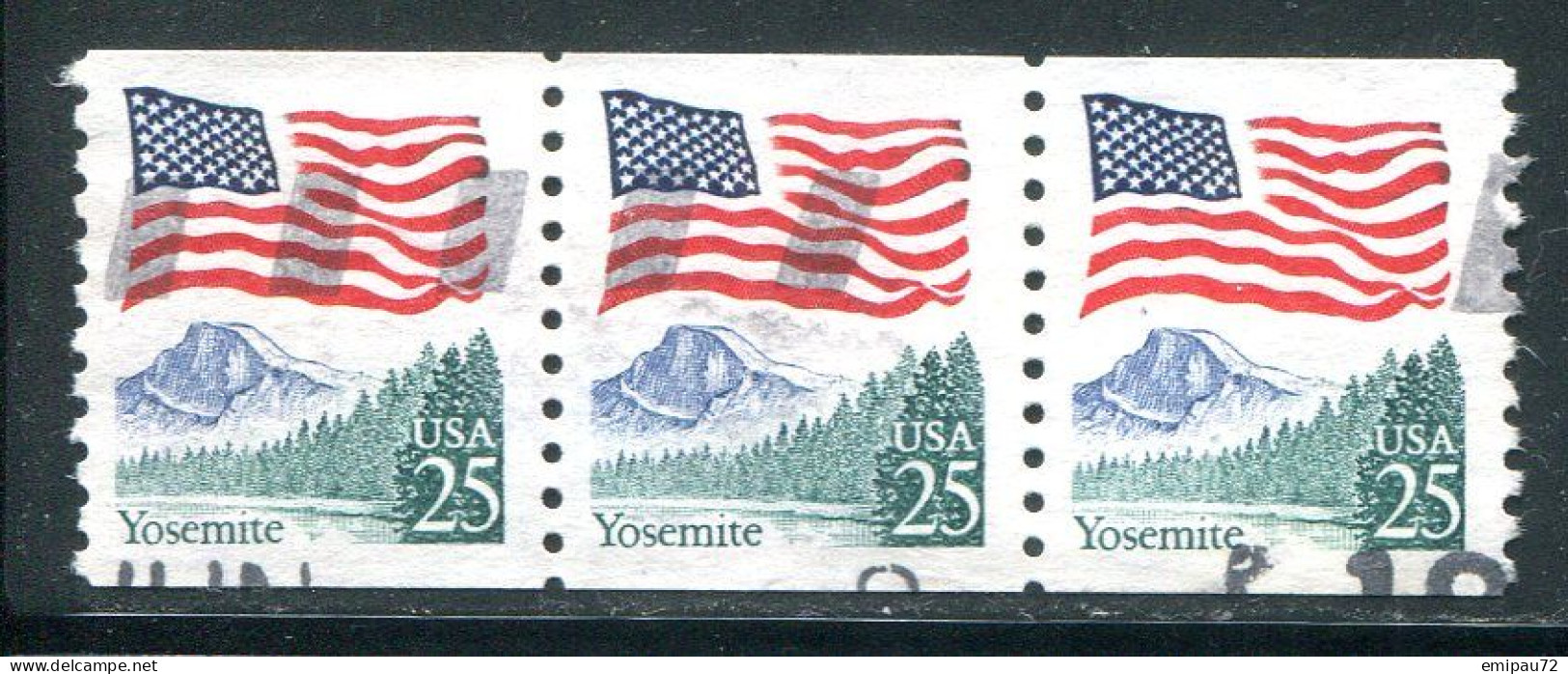 ETATS-UNIS- Y&T N°1811- Oblitéré En Bande De 3 - Used Stamps