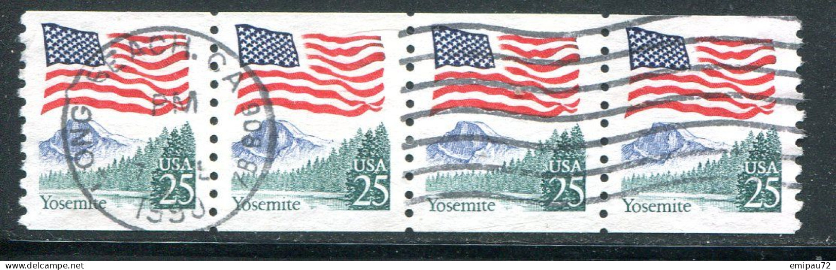 ETATS-UNIS- Y&T N°1811- Oblitéré En Bande De 4 - Used Stamps