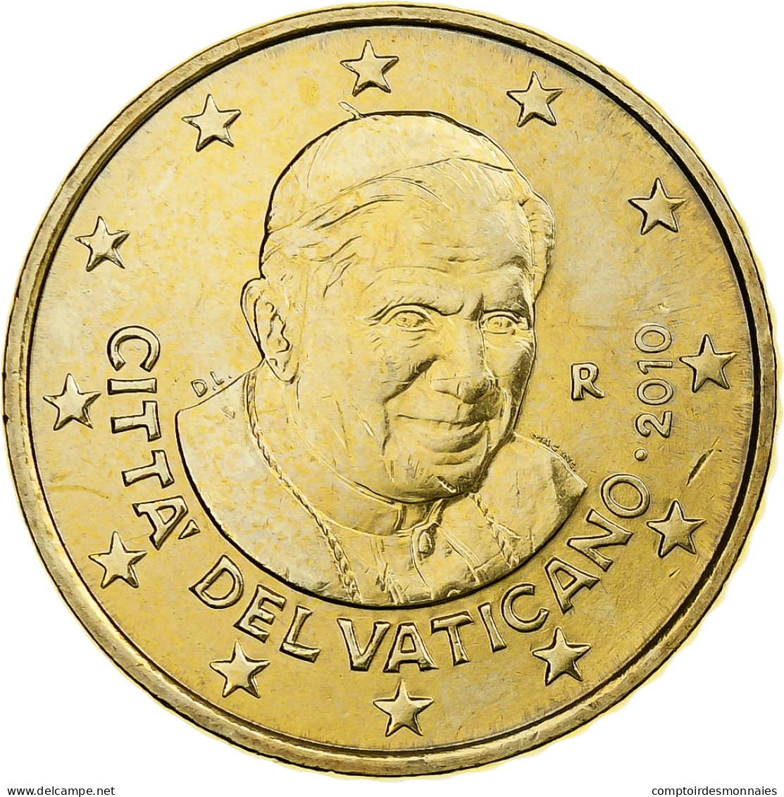 Cité Du Vatican, Benedict XVI, 50 Euro Cent, 2010, Rome, Laiton, FDC, KM:387 - Vaticaanstad