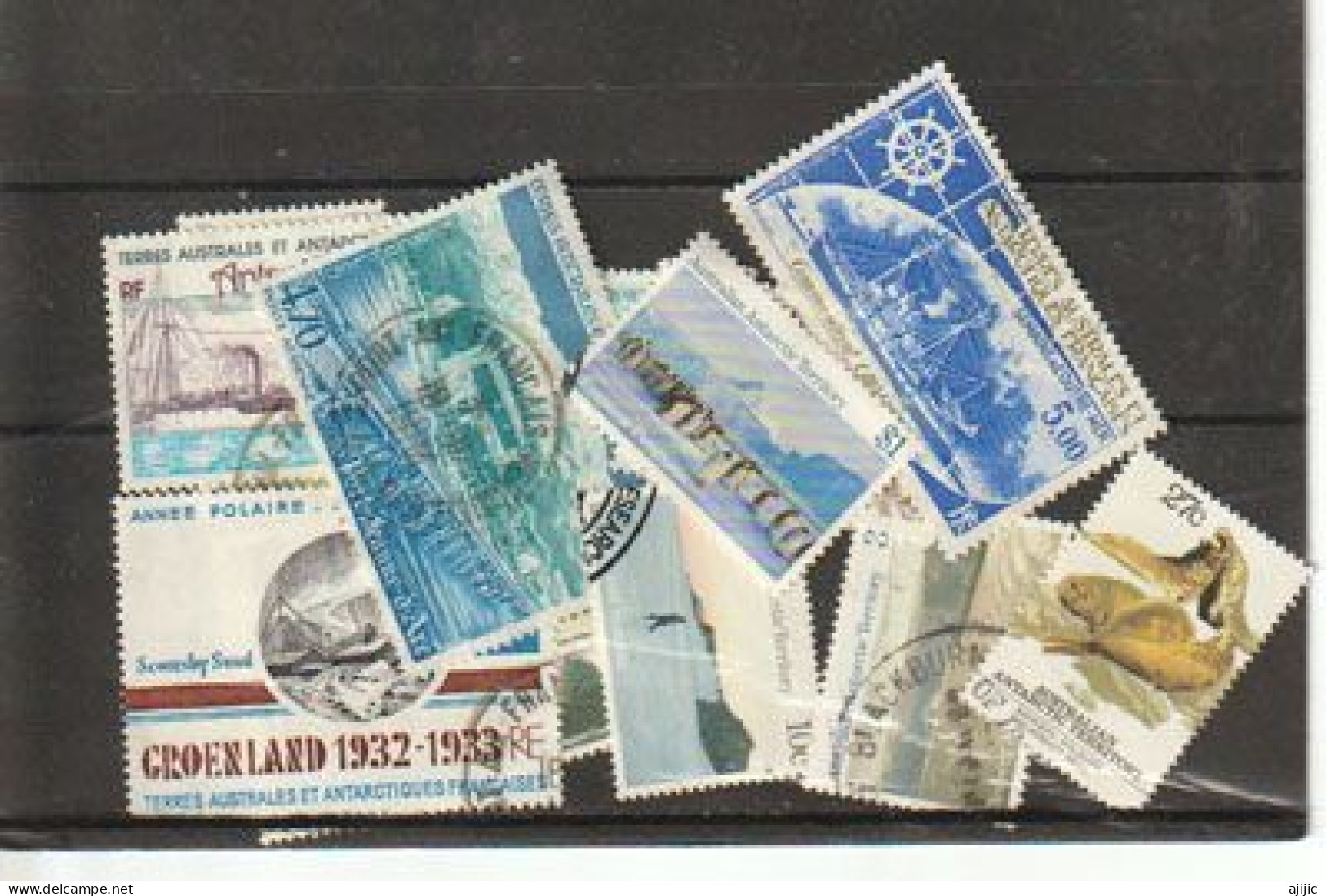 TERRES AUSTRALES & ANTARCTIQUE Françaises + Antarctique Australien. Beau Lot De 15 Timbres Oblitérés,tous Differents #4 - Mezclas (max 999 Sellos)