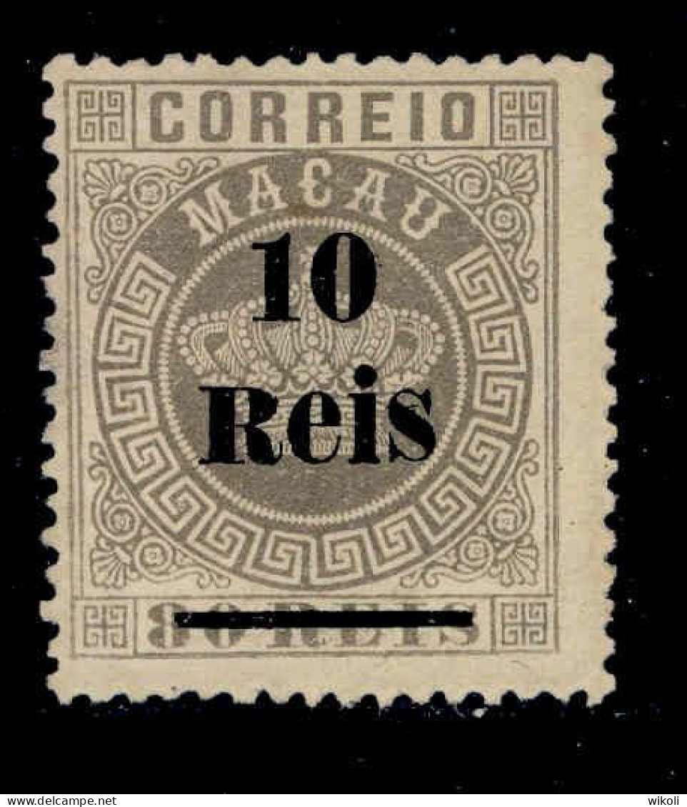 ! ! Macau - 1887 Crown W/OVP 10 R (Perf. 13 1/2) - Af. 26 - NGAI (cc 052) - Nuovi