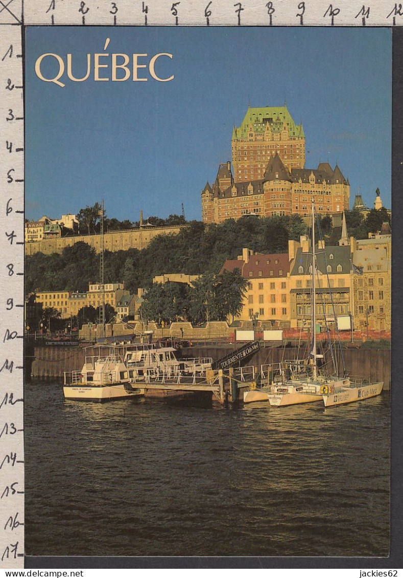 114827GF/ QUÉBEC, Le Château Frontenac Et Le Saint-Laurent - Québec - Château Frontenac