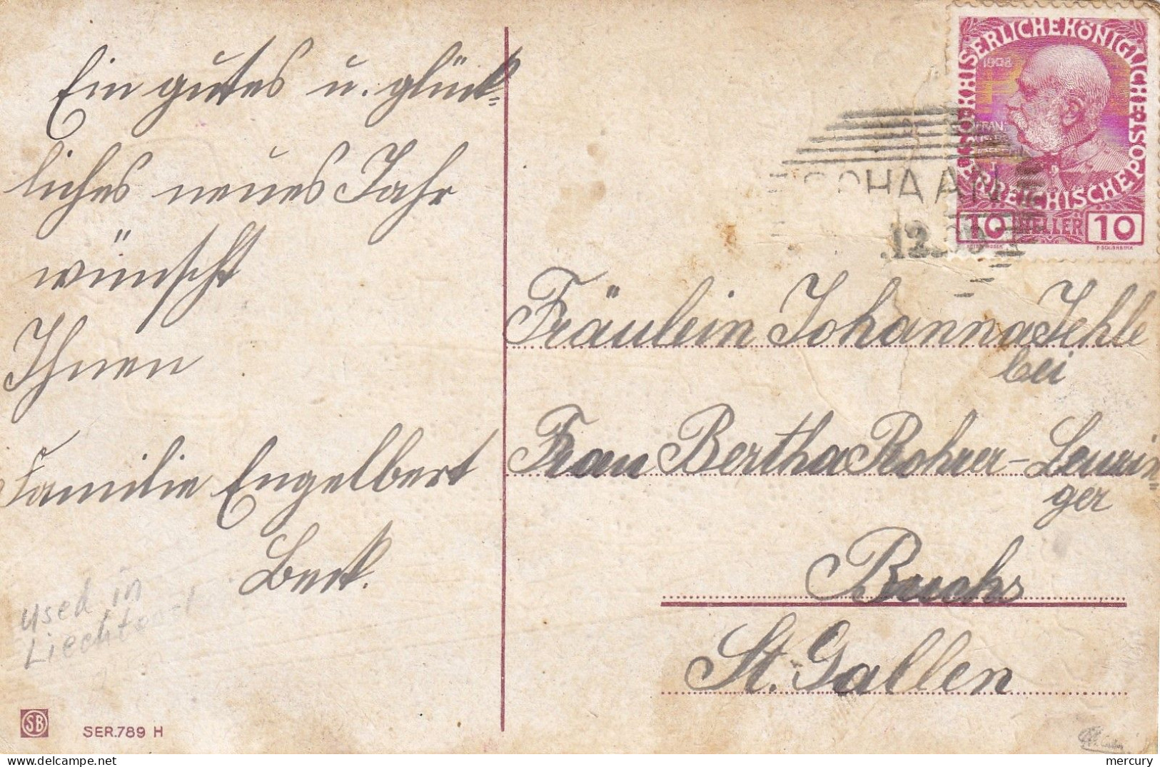 LIECHTENSTEIN - Précurseur: Carte Postale De SCHAAN Du */12/09 Pour La Suisse - ...-1912 Préphilatélie