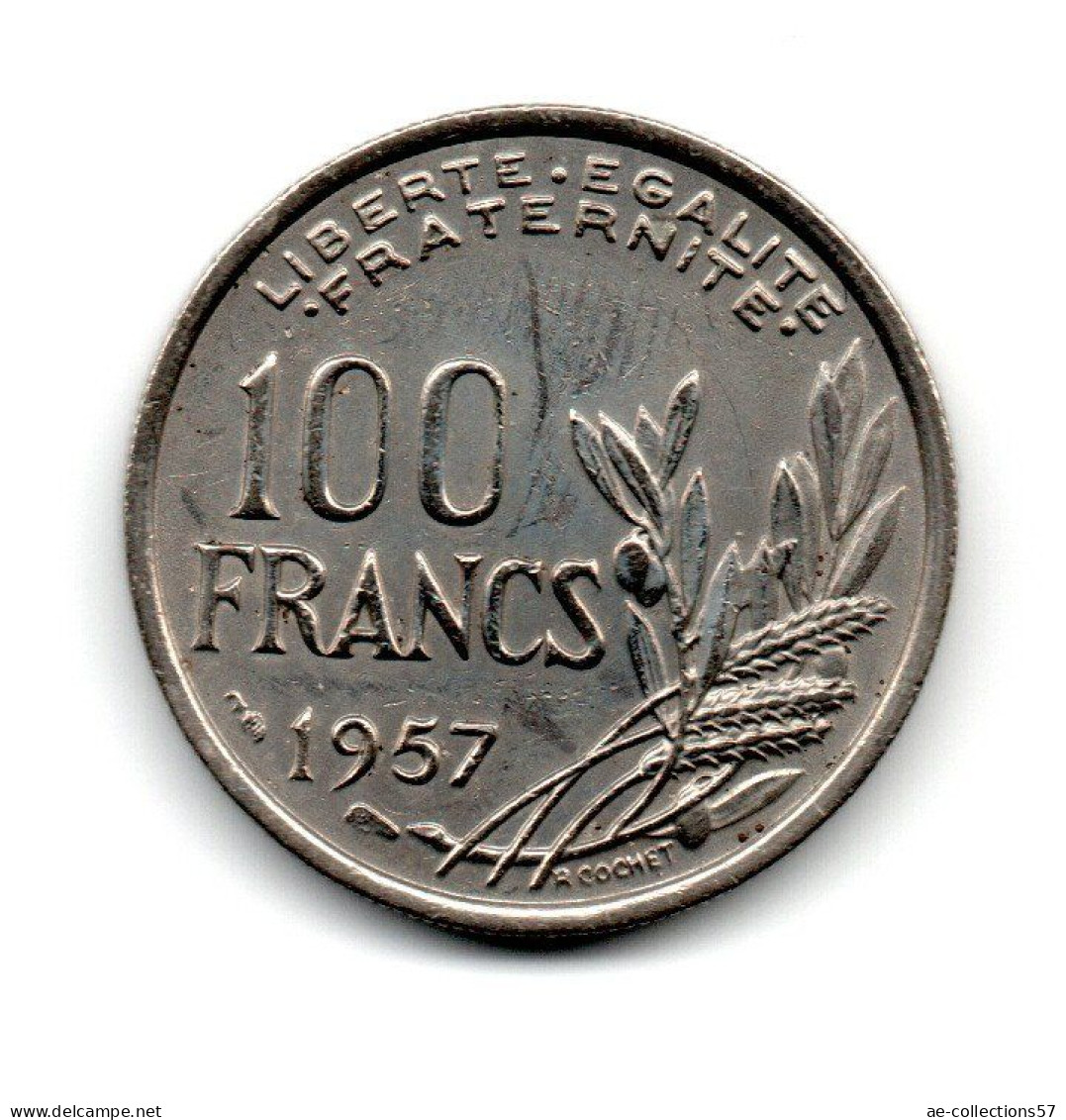MA 31008 // 100 Francs 1957    //  état  TB+ - 100 Francs