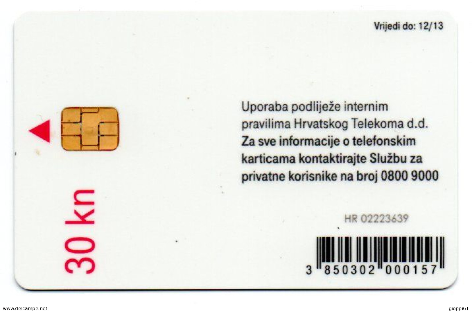 Scheda Telefonica Croazia - Ciclamino (fronte E Retro) - Fiori