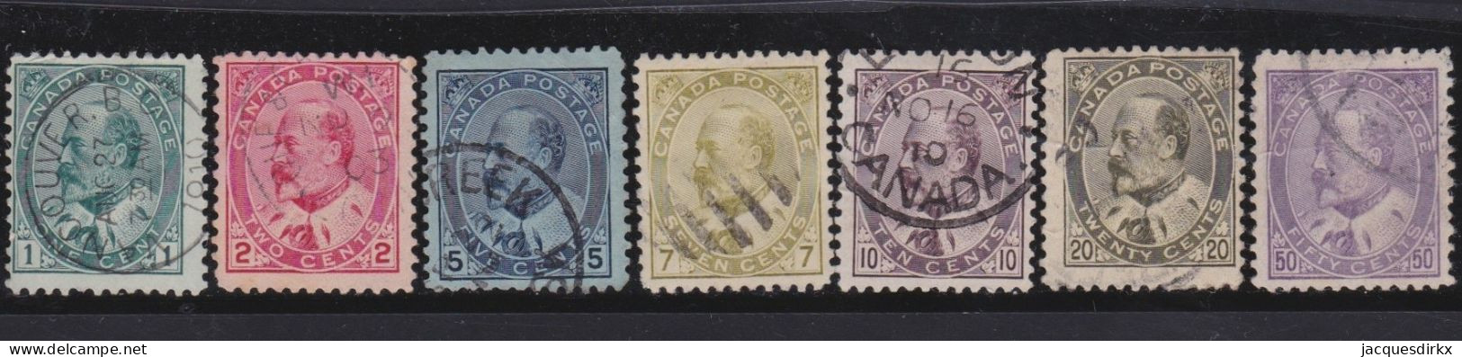 Canada    .    SG   .    173/187   (7 Stamps)     .    O     .  Cancelled - Usati