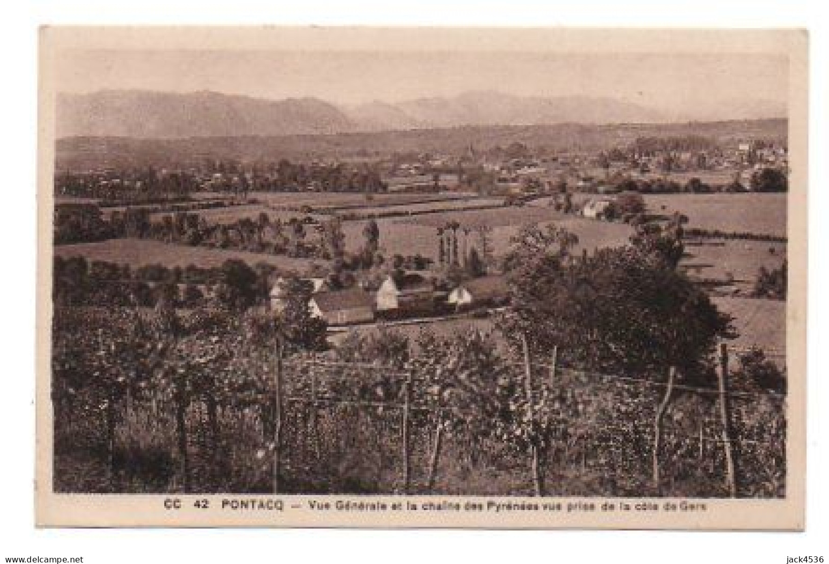 Carte Postale Ancienne - Non Circulé - Dép. 64 - PONTACQ - Vue Générale - Pontacq