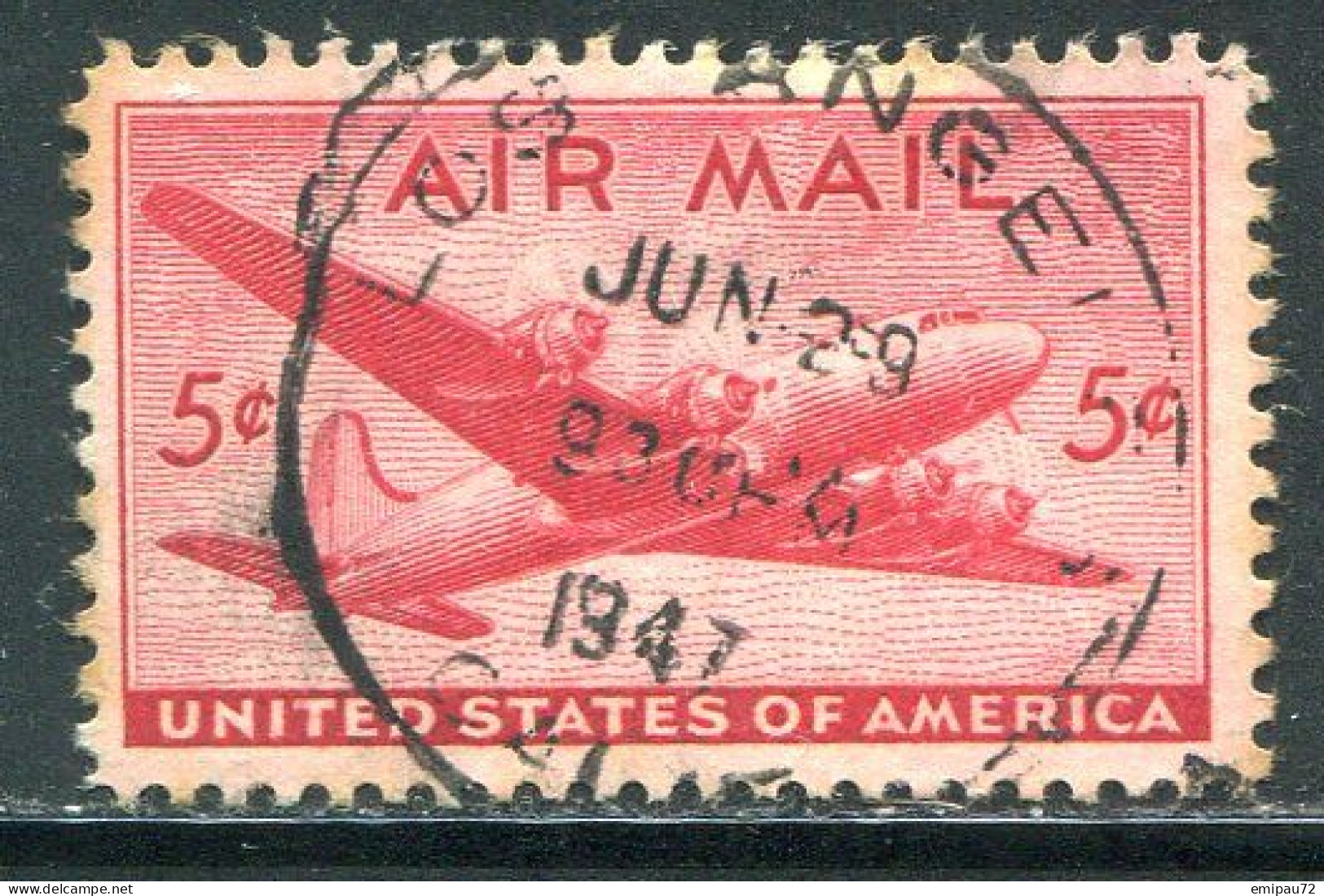 ETATS-UNIS- P.A Y&T N°33- Oblitéré - 2a. 1941-1960 Usati