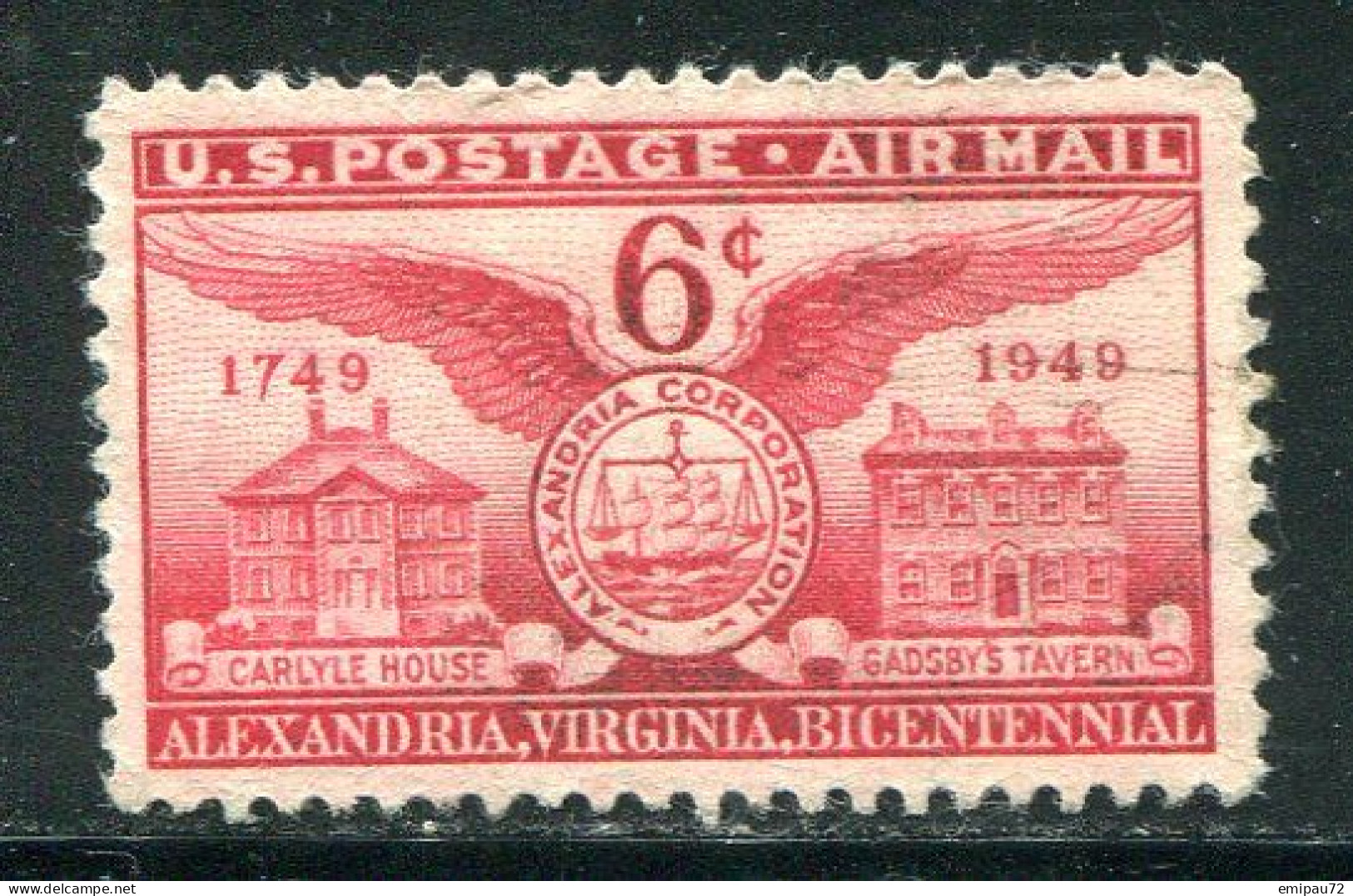 ETATS-UNIS- P.A Y&T N°40- Oblitéré - 2a. 1941-1960 Usados