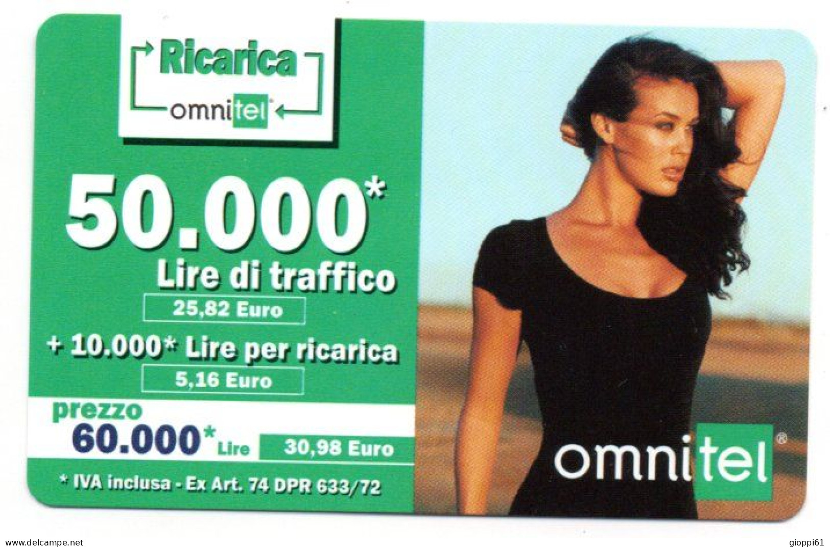 Italia - Ricarica Telefonica Omnitel - Otros – Europa