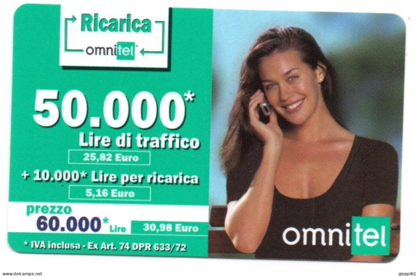 Italia - Ricarica Telefonica Omnitel - Other - Europe