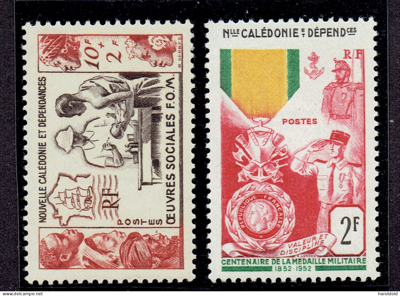 NOUVELLE CALEDONIE - N°278/279 X TB - Unused Stamps