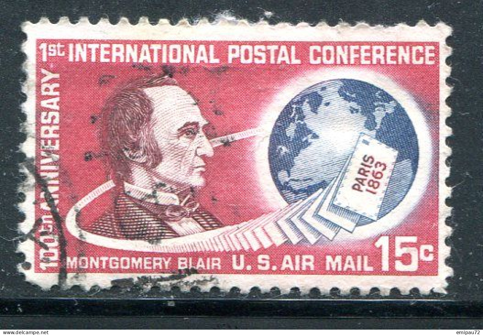 ETATS-UNIS- P.A Y&T N°62- Oblitéré - 3a. 1961-… Used