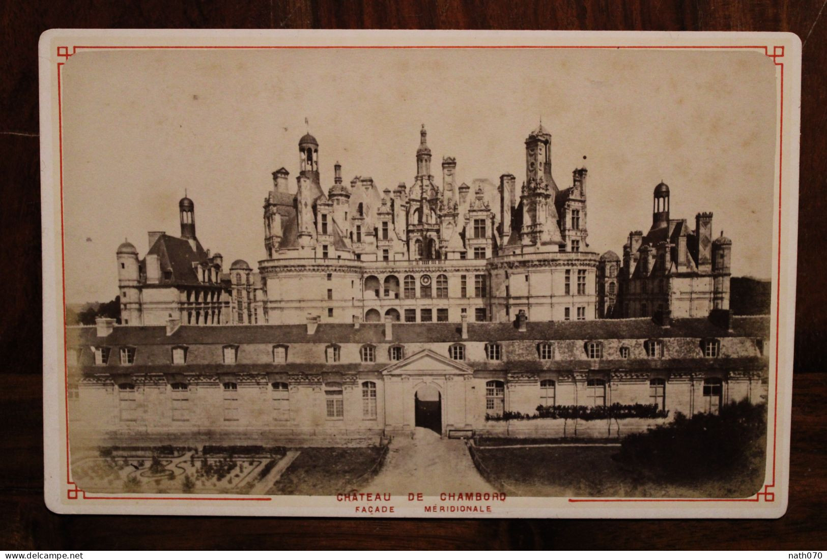 Photo 1880's Château De Chambord (41) Tirage Vintage Print Albumen Albuminé Format Cabinet CDC - Lieux