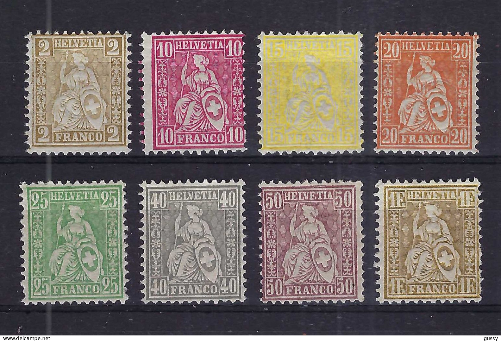 SUISSE Ca.1881: Lot De Neufs** Papier Mêlé - Unused Stamps