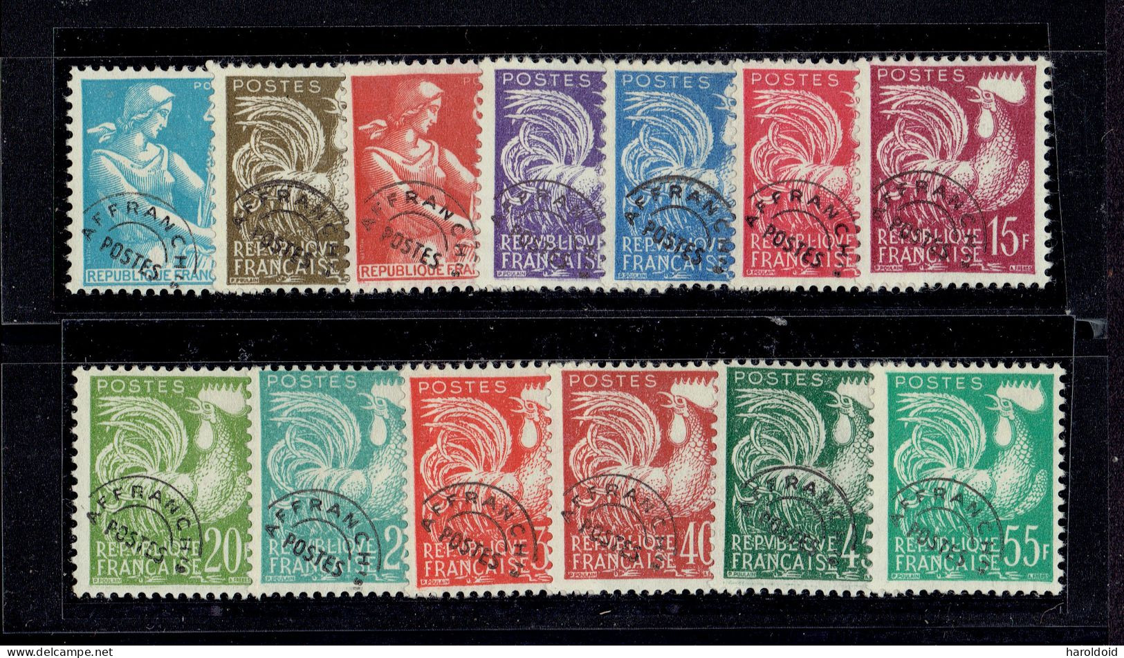 FRANCE PREO - SERIE N°106/118 - XX - X - TTB - 1953-1960