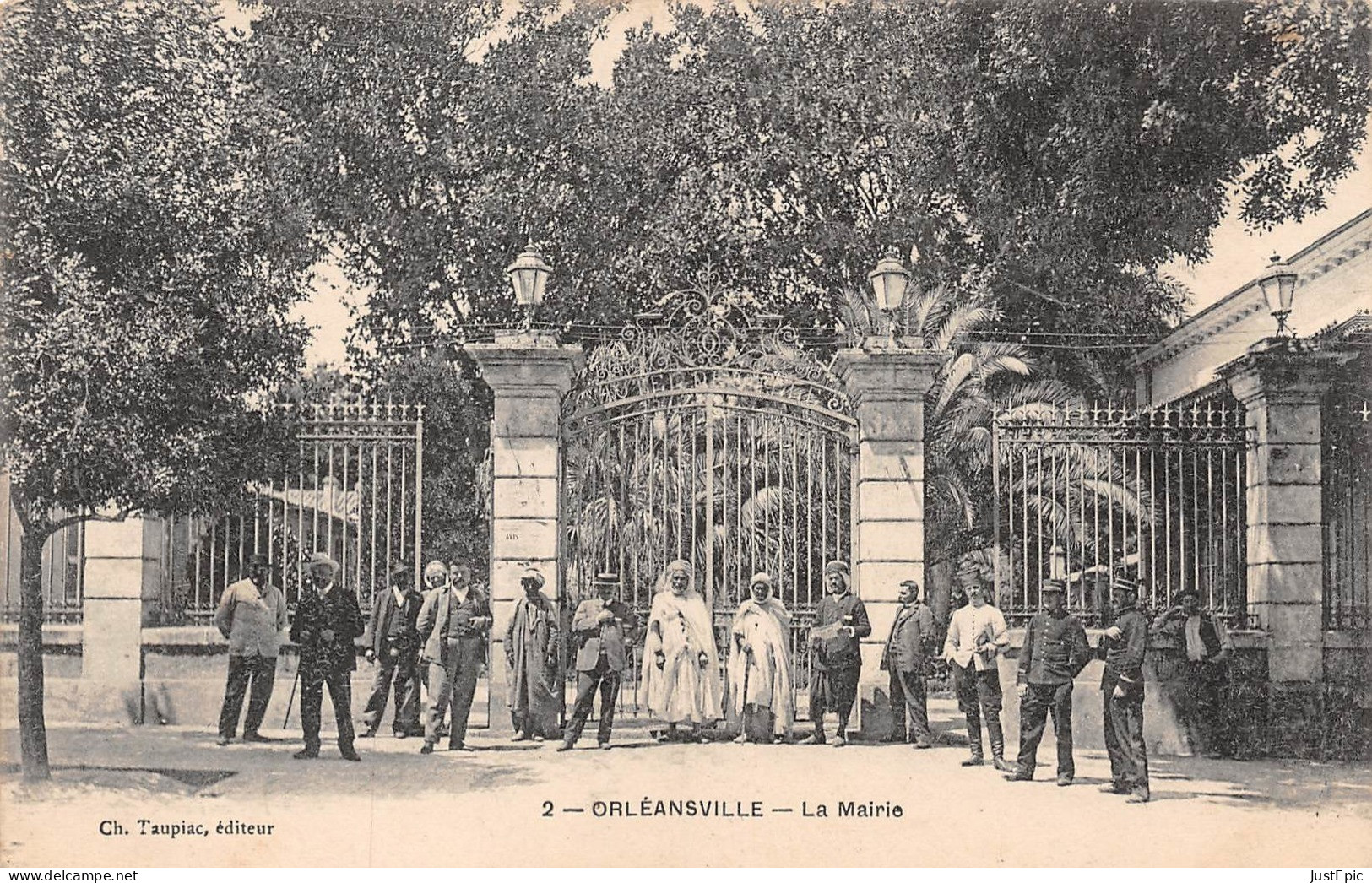 Algérie / Orléansville / Chlef / El-Asnam - La Mairie - Éditeur Ch. Taupiac - Année 1908 - Timbre Semeuse 10c Rouge CPA - Chlef (Orléansville)