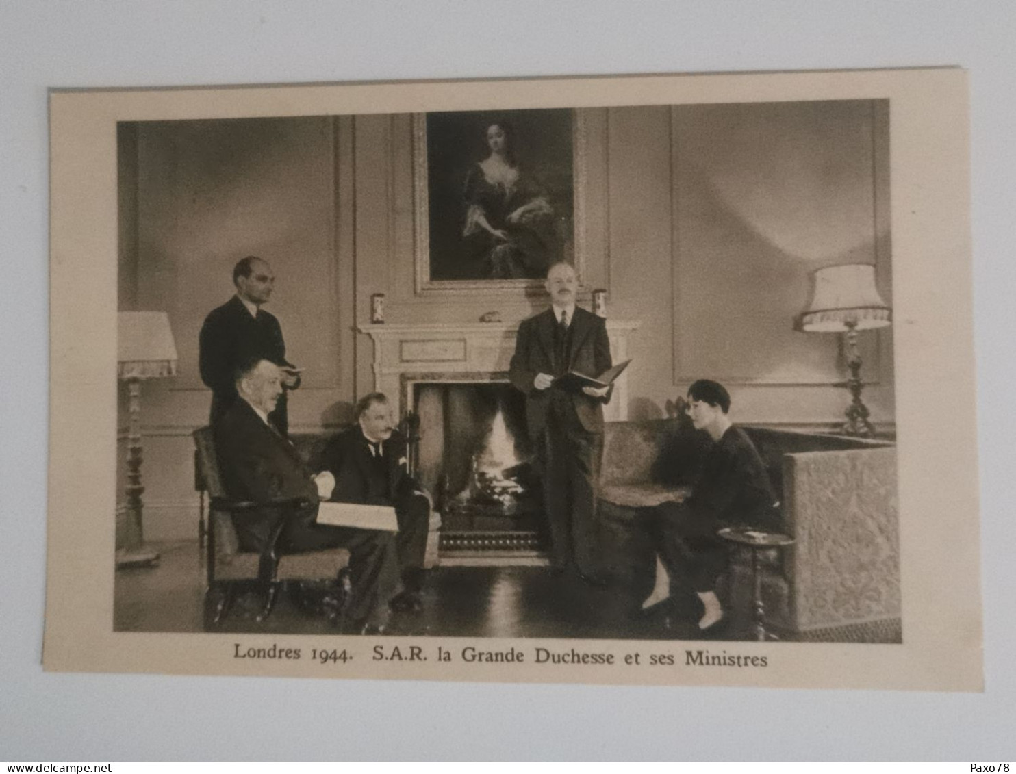 Grand-Duchesse Charlotte Et Ses Ministres, Londres 1944 - Koninklijke Familie