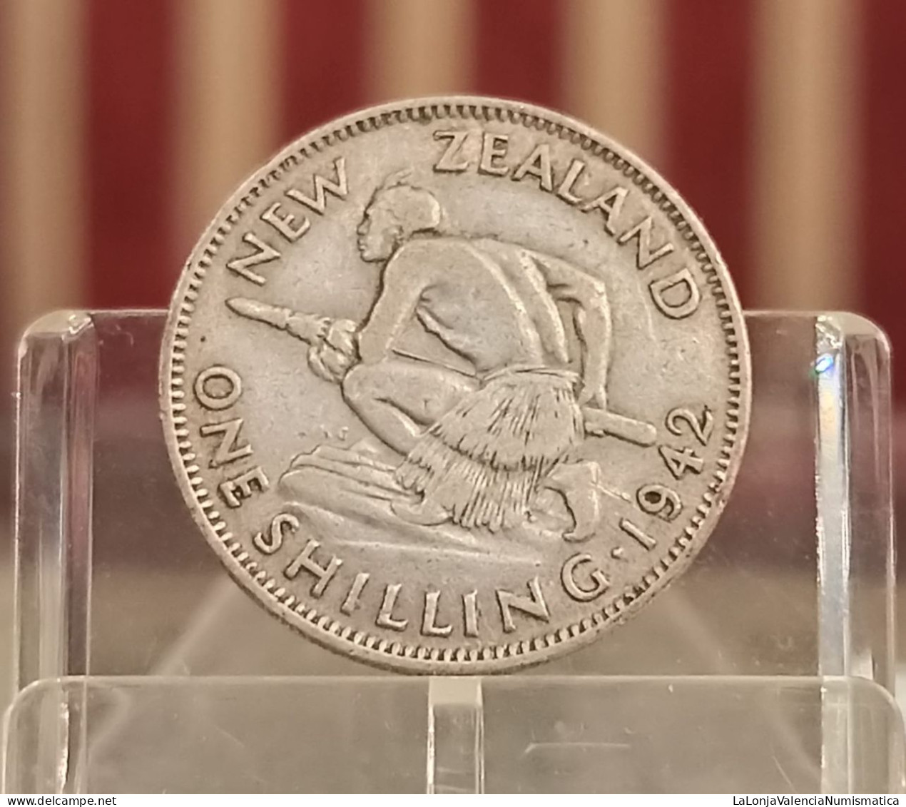 Nueva Zelanda New Zealand George VI - 1 Shilling 1942 Km 9 Plata - Nouvelle-Zélande