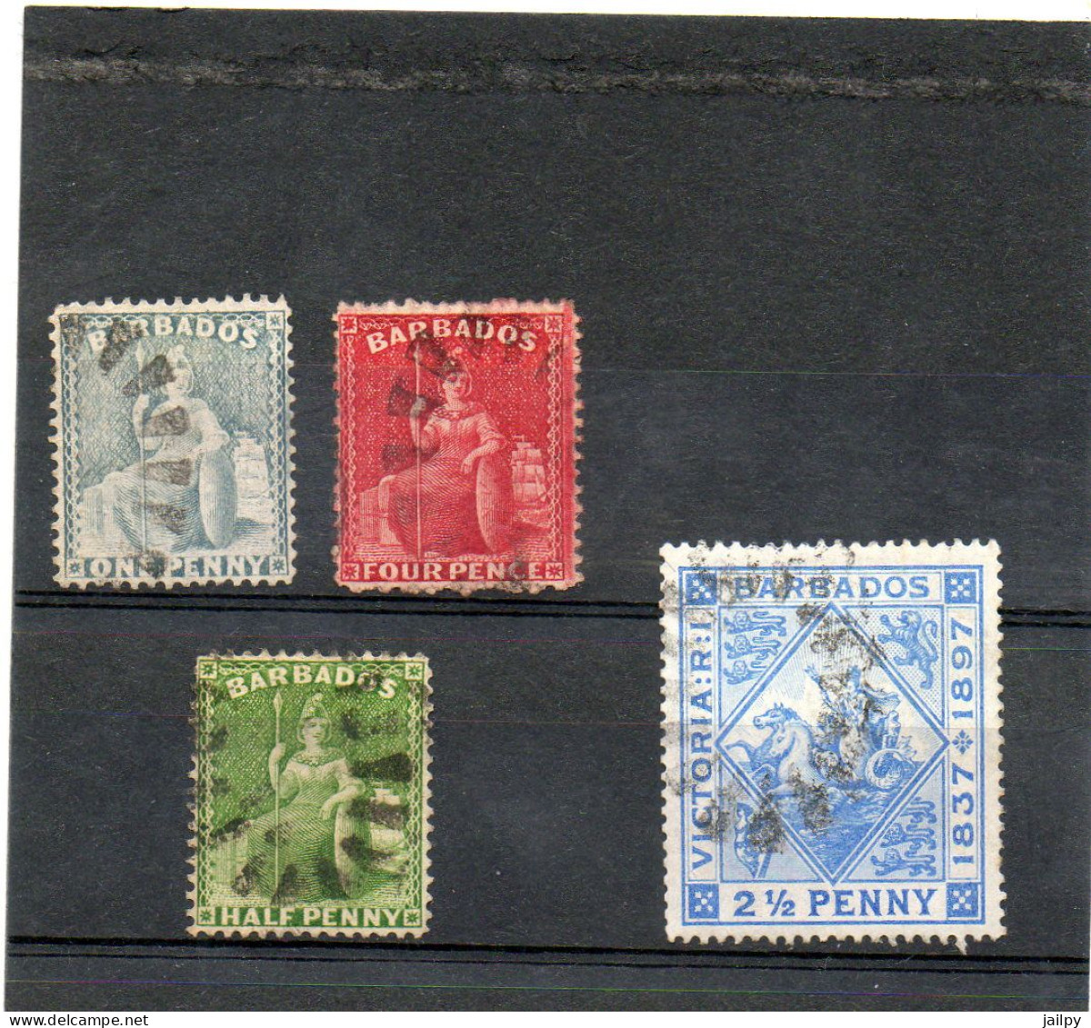 BARBADES   4 Timbres      N° 9, 10, 32 Et 63   Oblitérés - Barbados (1966-...)