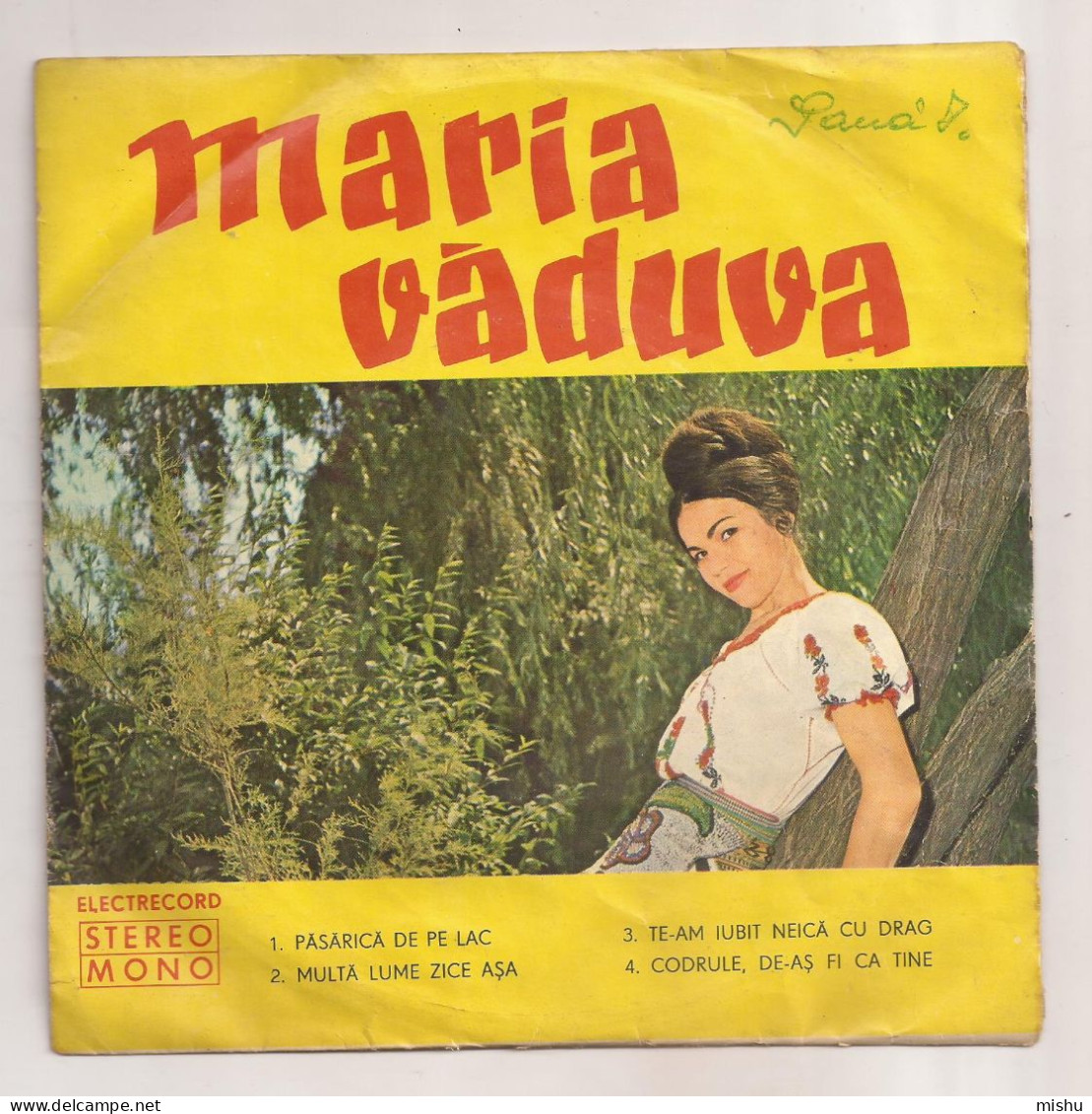 Romania - Vinyl - Maria Văduva – Păsărică De Pe Lac - Non Classés