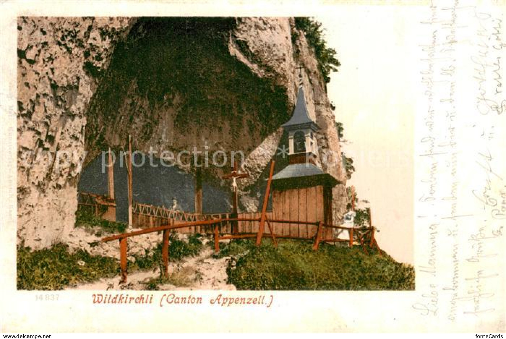 13724038 Wildkirchli Weissbad IR Hoehleneingang Appenzeller Alpen  - Altri & Non Classificati