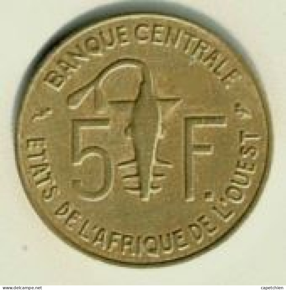 AFRIQUE OCCIDENTALE FRANCAISE  BANQUE CENTRALE/ 5 FRANCS / 1969 - Africa Occidentale Francese