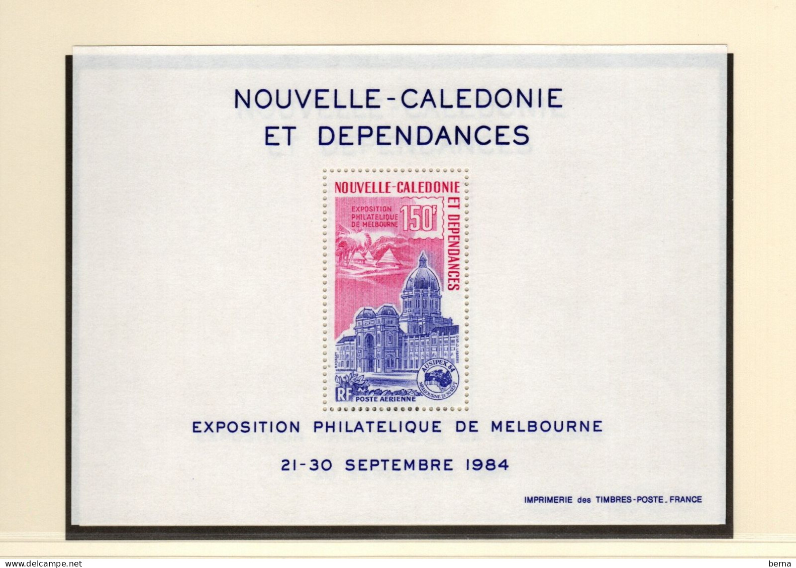 NOUVELLE CALEDONIE BLOC 6  LUXE NEUF SANS CHARNIERE - Blocks & Kleinbögen