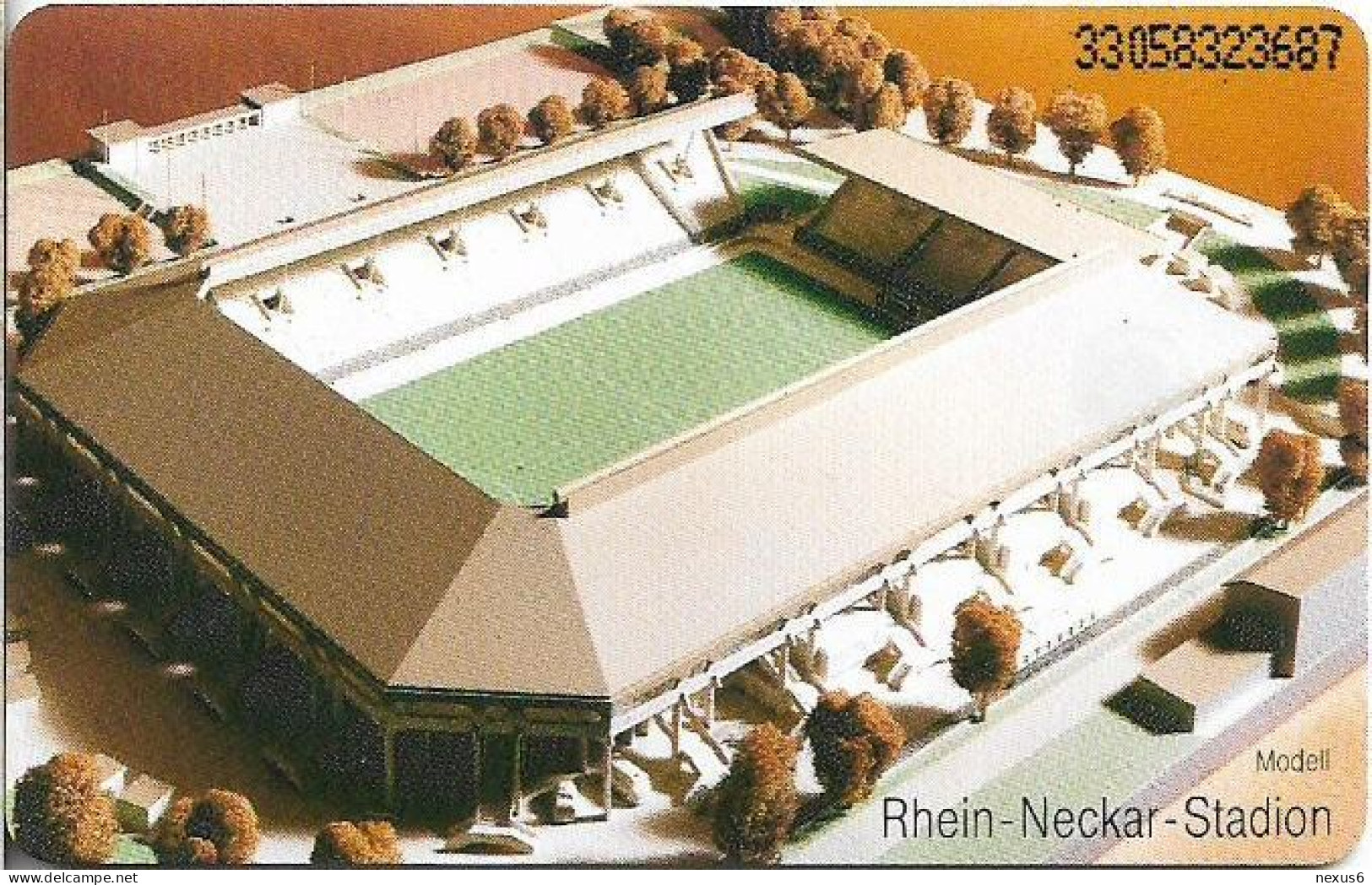 Germany - SV Waldhof Mannheim 07 E.V. Football Stadium - K 0061 - 03.1993, 6DM, 4.000ex, Mint - K-Serie : Serie Clienti