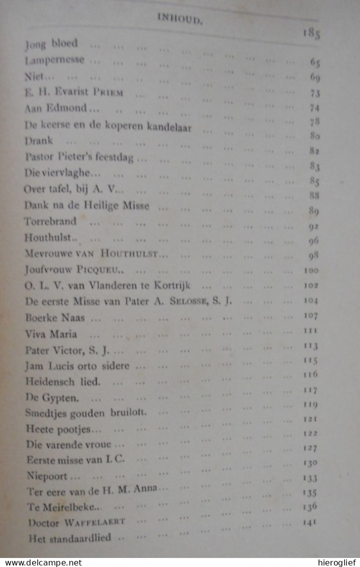 Liederen eerdichten et reliqua door Guido Gezelle 1893 Roeselare De Meester / Brugge Kortrijk