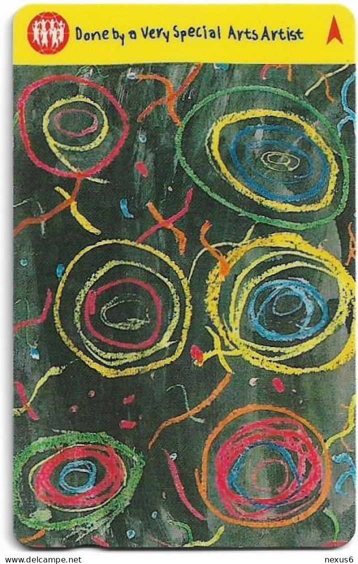 Singapore - Children's Paintings - Circles - 80SIGA (Normal 0) - 1996, 25.000ex, Used - Singapour